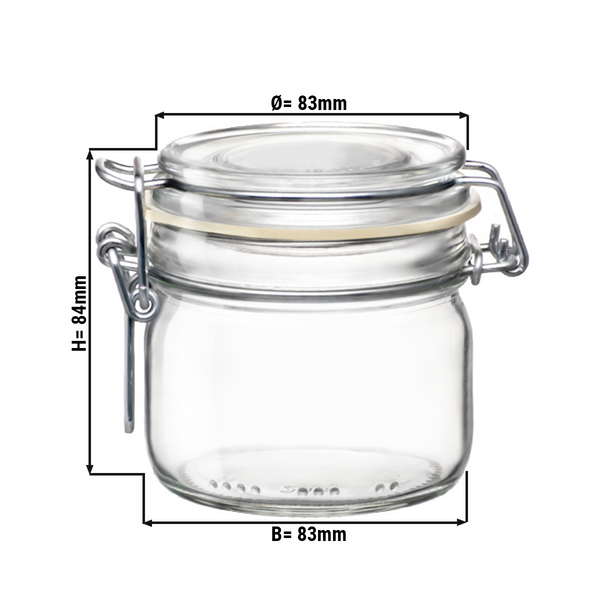 (6 stuks) Voorraadpot Bormioli Rocco - DUBLIN - 200ml - met beugelsluiting