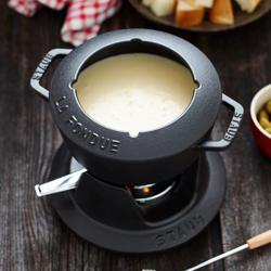STAUB | SPECIALITIES - Fondue set - Ø 160mm - Gietijzer - Zwart