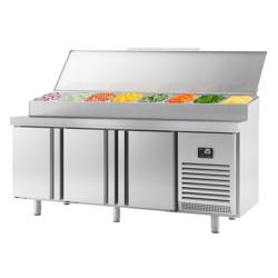 Saladette - 1960x700mm - met 3-deurs - opzet 1x GN 1/2 & 9x GN 1/3