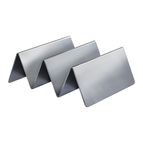 Taco/sandwich houder - 120x150mm - Chroom