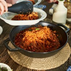 STAUB | SPECIALITIES - Wok met glazen deksel - Ø 300mm - Gietijzer - Zwart