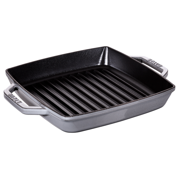 STAUB | GRILL PANN - Grill serpenyő - 230x230mm - Öntöttvas - Grafitszürke