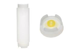(6 pcs) Bouteille à sauce souple - 710ml - avec bouchon à vis et capuchon