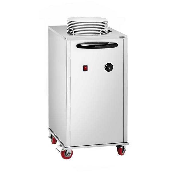 Plate warmer - heated - with rollers - 40 plates