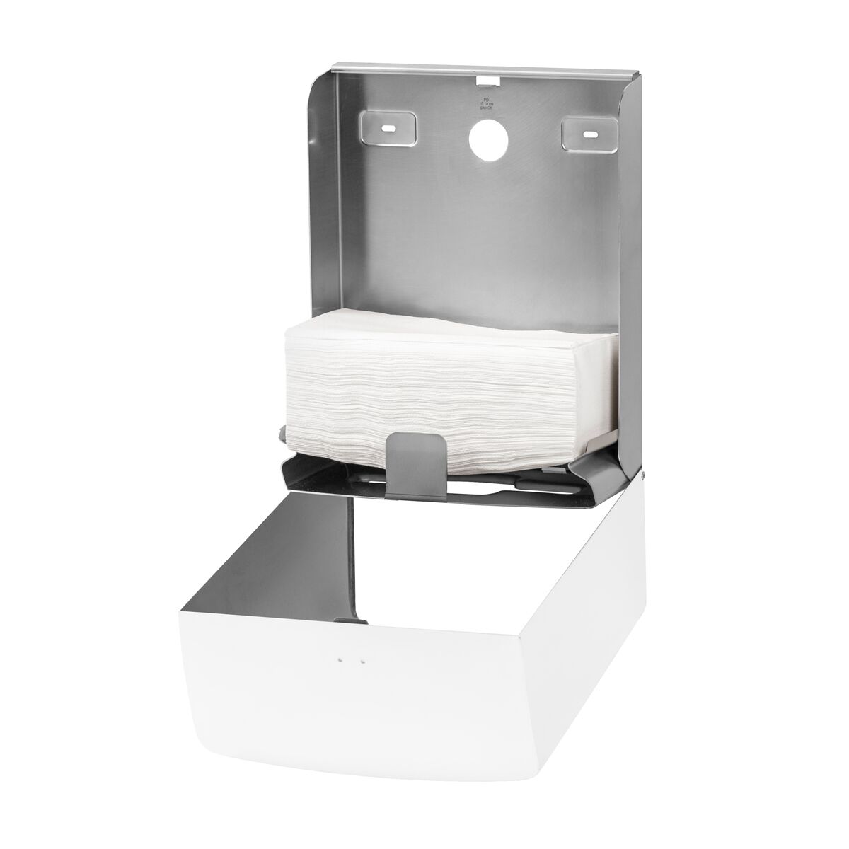 AIR-WOLF | Distributeur de serviettes en papier - pour 600 serviettes - inox  - Blanc