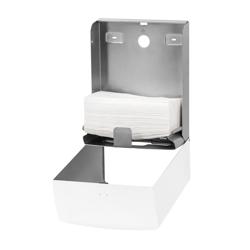 AIR-WOLF | Commercial Wall Mounted Stainless Steel Paper Towel Dispenser – White - C/Z-Fold