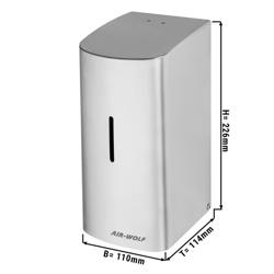 AIR-WOLF | Distributeur de savon & désinfection avec capteur - 500ml - inox 