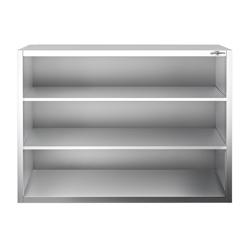 Edelstahl Wandhängeschrank PREMIUM - 1200x400mm - ohne Schiebetür - 1000mm hoch