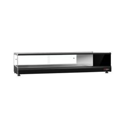 Tapasvitrine PREMIUM - 1376x405mm - 6x GN 1/3 - zwart