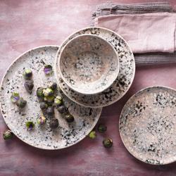 (6 pz) Ciotola - CONFETTI - Stoneware - Ø140mm - Rosa