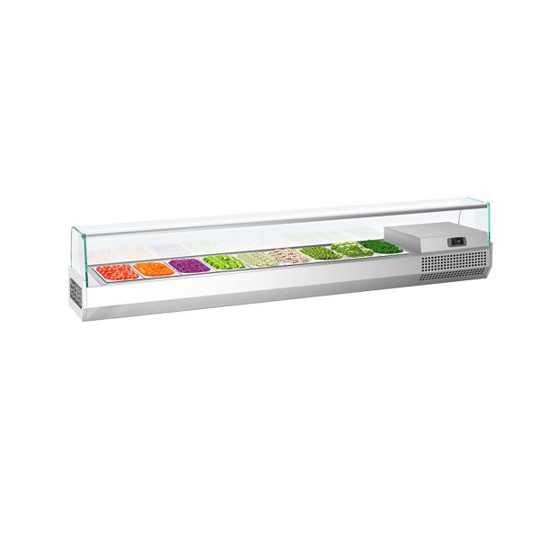Opzetkoelvitrine PREMIUM PLUS - 1976x353mm - 9x GN 1/4