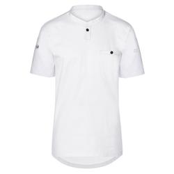 (6 pieces) KARLOWSKY | Men's Short Sleeve Performance Work Shirt – Slim Fit - White - Size L