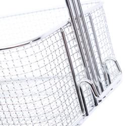Καλάθι φριτέζας - 10 l | 200x275x110 mm - ανοξείδωτο ατσάλι | εργονομική λαβή πλαστική - για φριτέζες - συμβατό με LORENZO 700