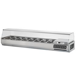 Vetrina refrigerata da banco Premium PLUS - 1976x413mm - 8x GN 1/3