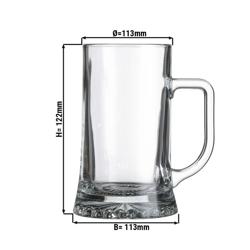 (6 piezas) Taza de Cerveza - MUNICH - 285 ml - Transparente