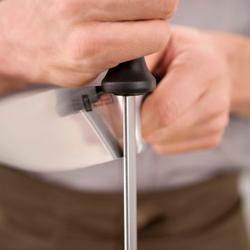 ZWILLING | Knife Sharpening Steel – 260 mm - Diamond‑Coated - Grooved - Ergo Plastic Handle - Oval