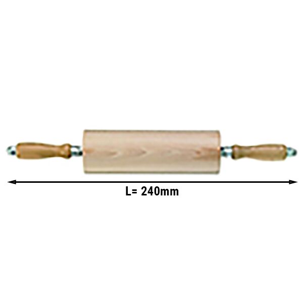 Rouleau à pâtisserie - 95x240mm - Bois massif