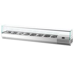 Opzetkoelvitrine PREMIUM PLUS - 1976x413mm - 8x GN 1/3