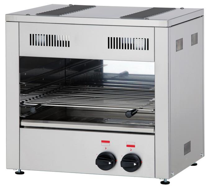 Commercial Gas Salamander Grill / Pita Oven INFRARED - 3.3 kW - 2 burners