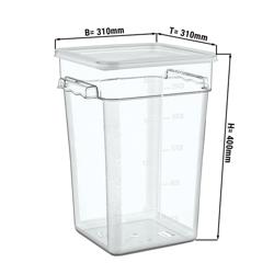 Bac alimentaire avec couvercle - 20,8 litres