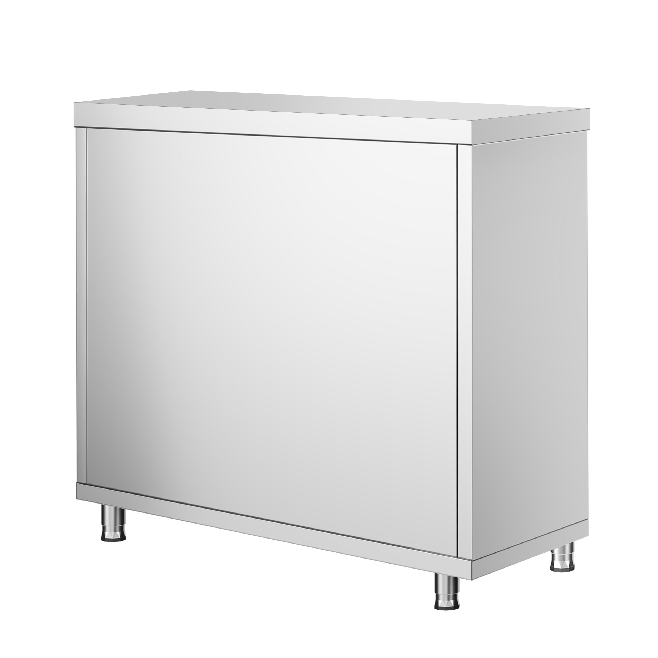 GGM Gastro Edelstahl Arbeitsschrank PREMIUM - 800x600mm - mit Flügeltür