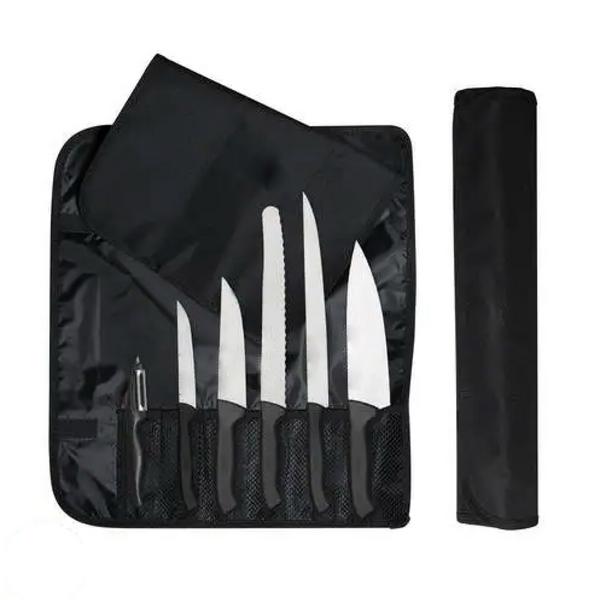 Set de couteaux Ecco Chef - Acier inoxydable | avec trousse enroulable