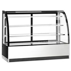 Expositores refrigerados - Bolos e sobremesas - 1,8 m - 3 prateleiras - vidro frontal redondo (LED)