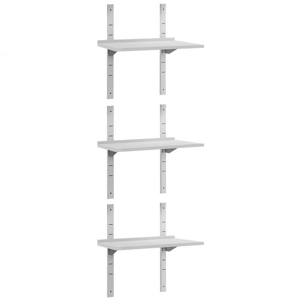 3-laags RVS wandplank ECO - 800x400mm