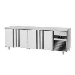 Mesa refrigerada PREMIUM - 2,3 x 0,7 m - con 4 puertas