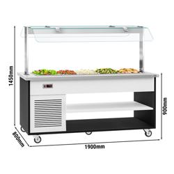 Buffet réfrigéré DANZIG - 1900mm - 5 bacs GN 1/1