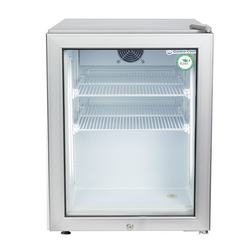 GASTRO-COOL | Minibár fagyasztó - 51 literes - 1 üvegajtóval - ezüst színű