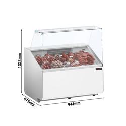 Koelvitrine - 944x979mm - 1 deur - recht frontglas - digitaal display - 200 liter