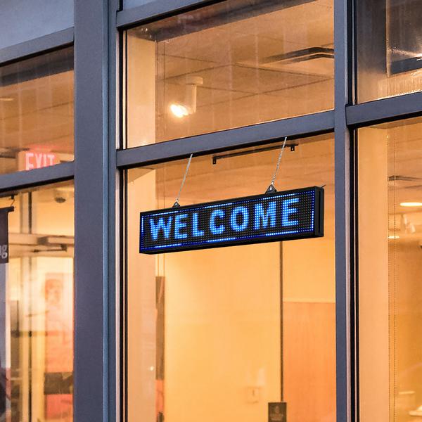 LED Leuchtschild - Welcome - individuell anpassbar
