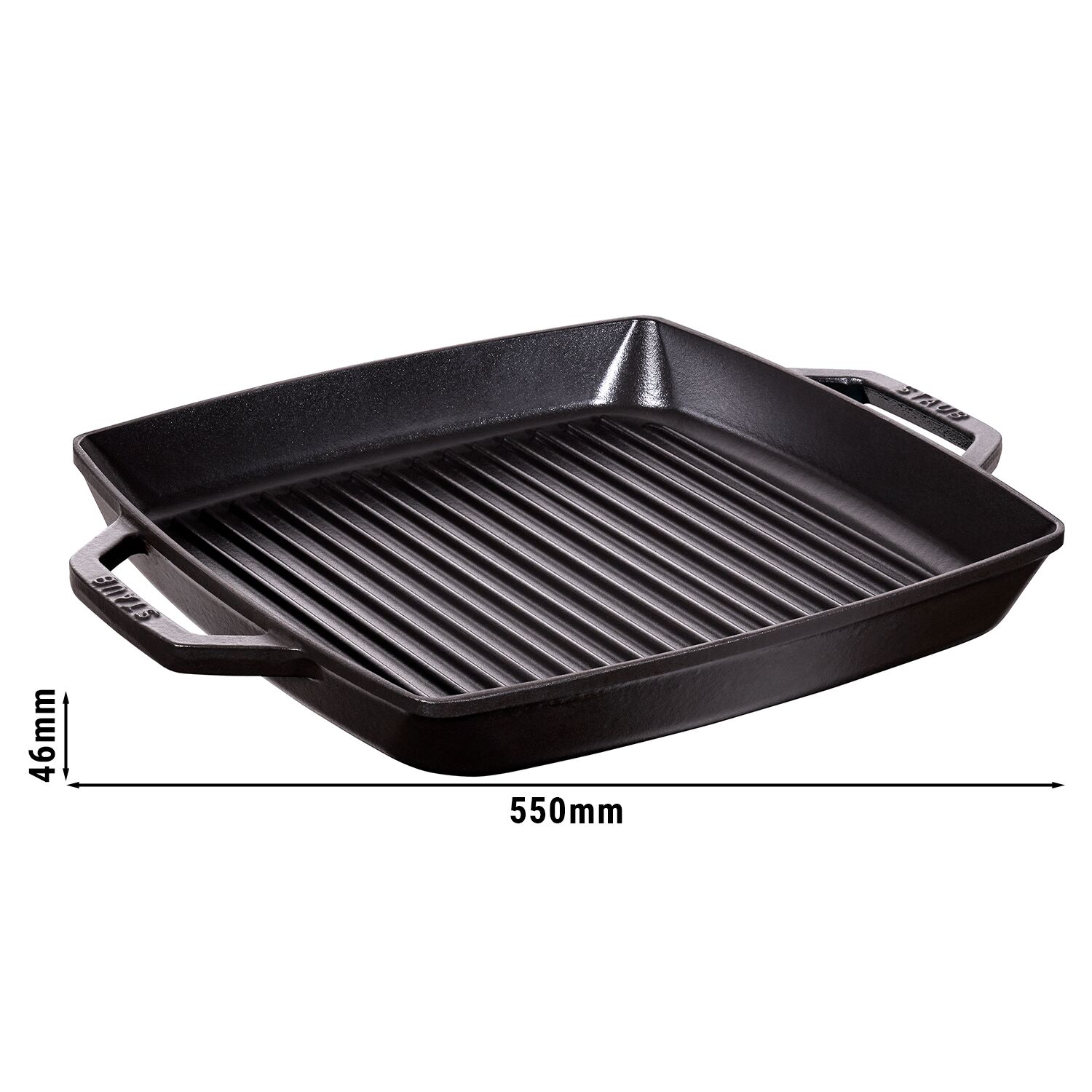 STAUB | GRILL PANS - Poêle à griller - 330x330mm - Fonte - Noir	