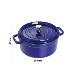 STAUB | LA COCOTTE - Kookpot - Ø 220mm - Gietijzer - Donkerblauw