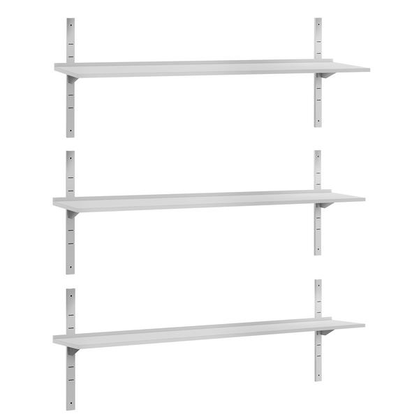 3-laags RVS wandplank ECO - 2000x300mm