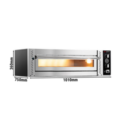 Elektrikli pizza fırını 4x 30 cm- Manuel