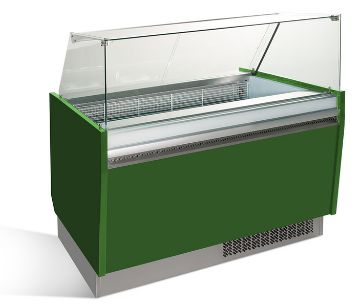 Dondurma Tezgahı LIAM - 1310mm - Statik- 10+10x5 Litre Dondurma Kabı için- Yeşil