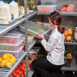 CAMBRO | محكم الإغلاق - لون حليبي - GN 1/1 غطاء من البولي بروبيلين (قطع x6)