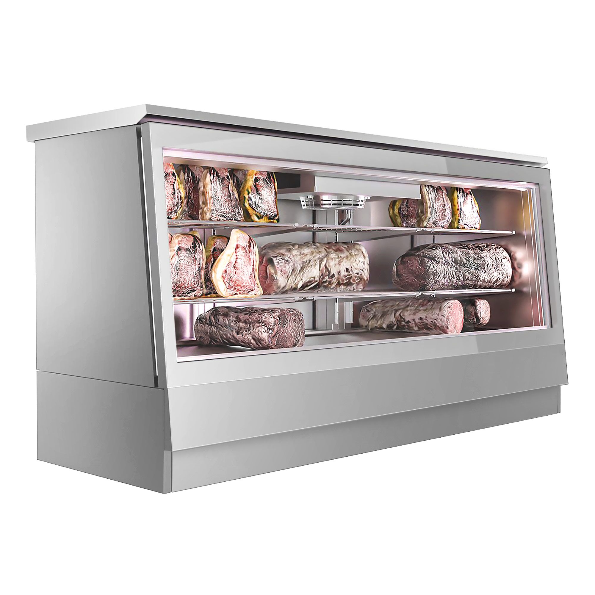 Dry Aging Armoire de maturation à viande - 2011x740mm - avec 2 portes vitrées