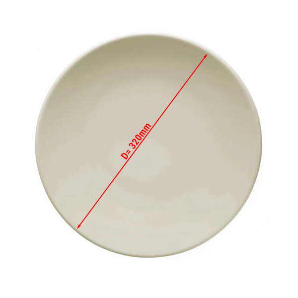 TEOS - طبق مسطح - بقطر 320 مم - كريمي (قطعة x12)