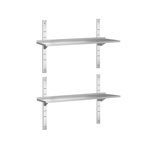 Estante de parede PREMIUM - 1,4 m - com 2 prateleiras