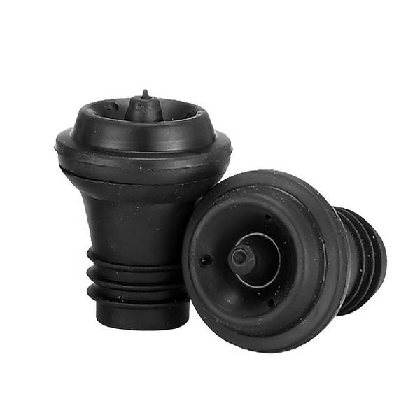 (2 pièces) Bouchon pour bouteilles de vin et de champagne - Bar Professional - noir         