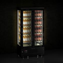 Commercial Panoramic Wine Fridge PREMIUM – Single-Zone Wine Cooler – 128 Bottles – 4–14 °C