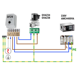 GM 3/8-VML- شیر مغناطیسی گاز