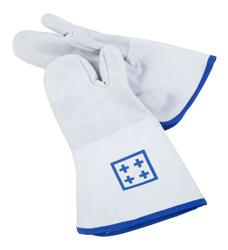 Ofenhandschuhe mit 3 Fingern - Leder - Länge: 360mm