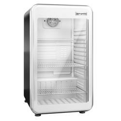 Frigider mini bar - 113 litri - cu 1 ușă de sticlă - negru / argintiu
