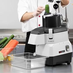 Compacte groentesnijmachine - 735W - incl. 4 snijschijven - RVS