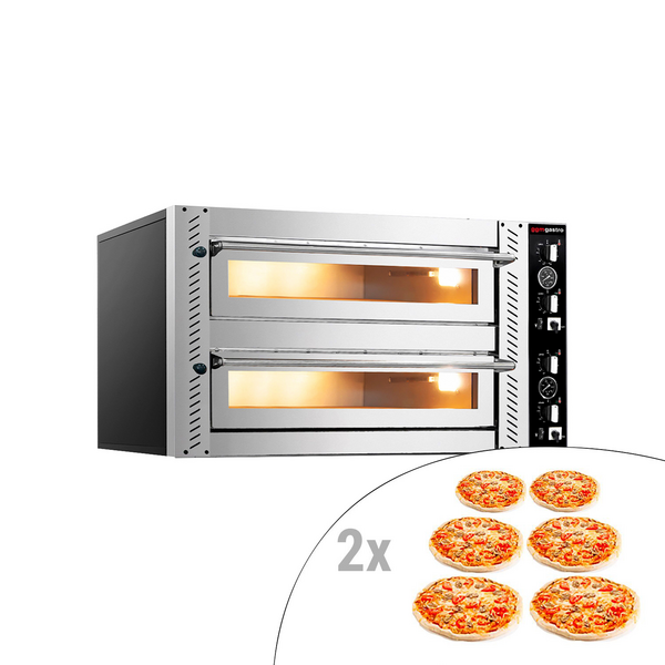 Pizza sütő 6+6x 30 cm (mély)
