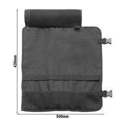 F. DICK | Chef Knife Roll Bag – 7-pocket - washable fabric - black - 500×40×430 mm - without knives